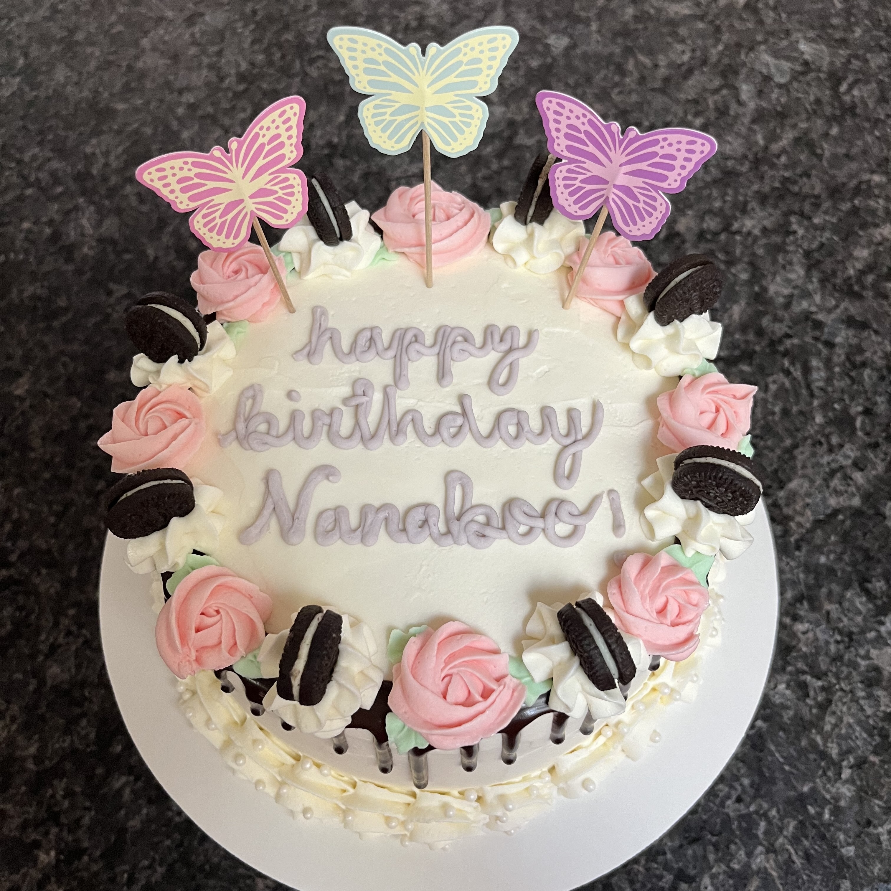 A decorated cake